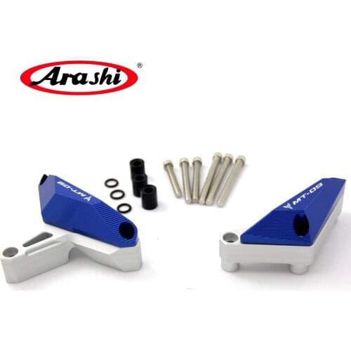 Arashi For YAMAHA FZ9 2013-2017 CNC Motorcycle Parts Engine Crash Pad Protector Sides Falling Protect FZ 09 MT09 2014 2015 2016