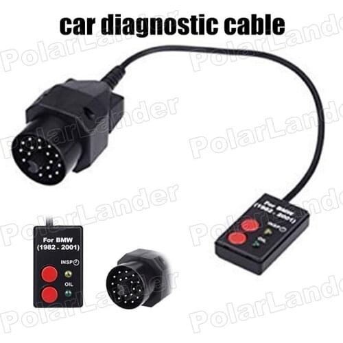 Diagnostic scanner Cable Sockets for B-MW E30 E34 E36 E39 Z3 1982-2001 Oil Service Reset Tool connectors