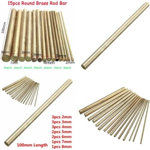 Exquisitely brass rods inlaid with rivet knife decorative handles 2-8mm brass round barsfor knife handle part toys accessories