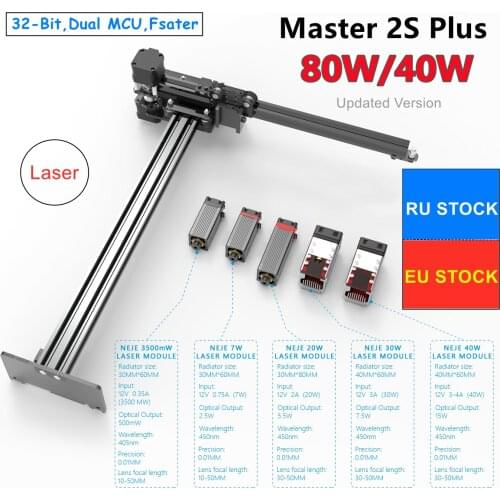 40W CNC Laser Engraver Cutter Engraving Cutting Machine Router Wood MDF Plywood Tool Lightburn,App Control NEJE Master 2S Plus