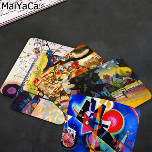MaiYaCa Hot Sales Abstract Kandinsky painting Keyboard Gaming MousePads Top Selling Wholesale Gaming Pad mouse