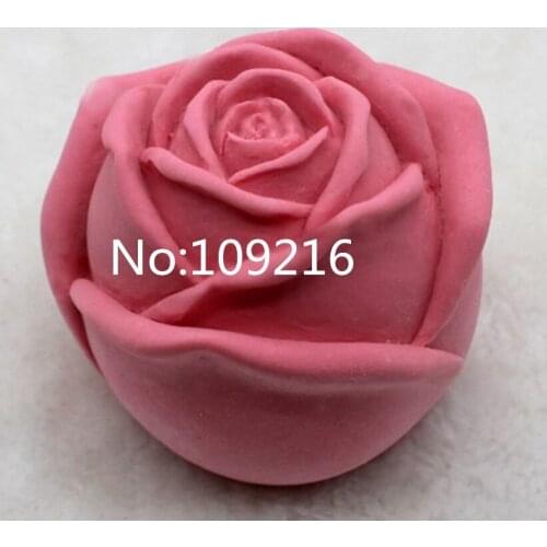New Product!!1pcs New Style Rose (zx357) Food Grade Silicone Handmade Soap Mold Crafts DIY Mould