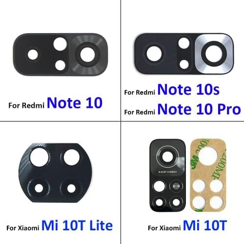 10Pcs/Lot, Rear Back Camera Glass Lens For Xiaomi Mi 11 Mi11 With Adhesive Sticker Replacement parts
