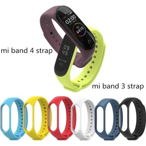 For MI band 4 bracelete for Xiaomi Mi Band 4 3 Sport Strap watch Silicone wrist strap For xiaomi Miband 3 Strap mi band 4 strap