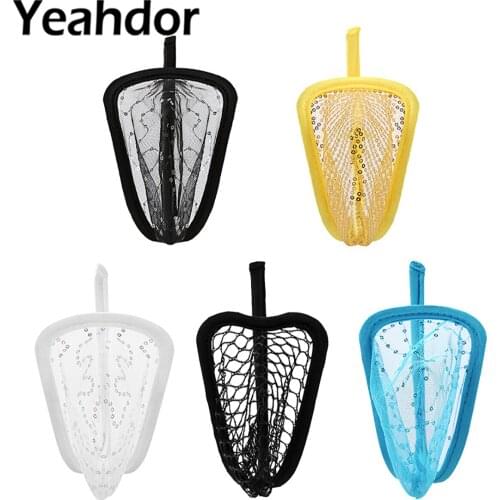Sexy Mens Mini Lingerie C-String See Through Sheer Mesh Male Fishnet Bulge Pouch breathable G-string Briefs Erotic Underwear
