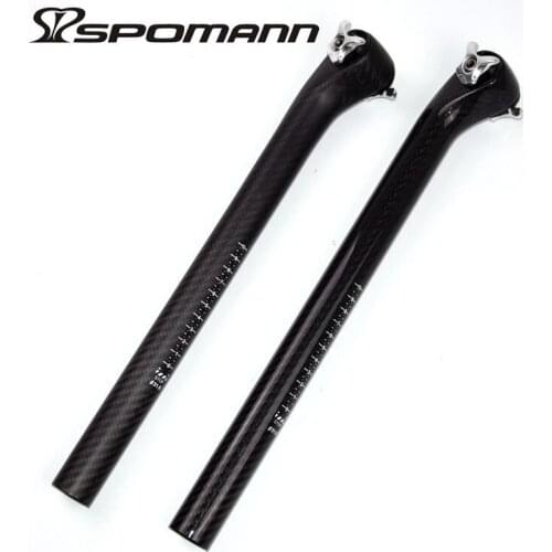 Carbon Fiber Seatposts Mountain Bike Seatpost 27.2 / 30.8 / 31.6* 400mm MTB Road Bicycle Seat post Bicicleta Bike Parts 3K Weave