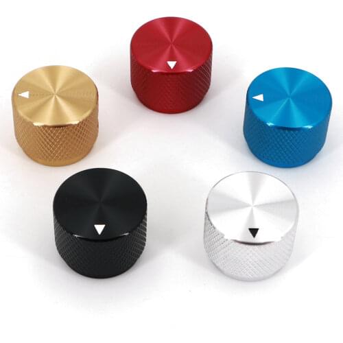 Solid Aluminum Alloy Small Size 20 x 15.5mm Volume Rotary Control 6mm Dia Potentiometer Cap Knob