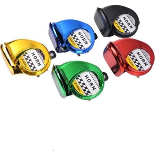 Universal 12V DC 130db Snail Air Motorcycle Horn Strong Alarm Suitable for Car Truck Motorcycle Waterproof