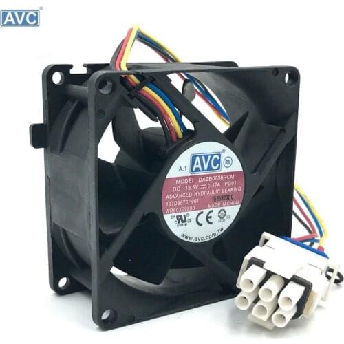 AVC IP55 DAZB0838RCM PG01 DC 13.6V 0.17A 80x80x38mm Waterproof Humidifier Fan