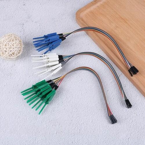 10 Pcs/lot Logic Analyzer Cable Gripper Probe Test Clamp Kit High Efficiency Test Hook Clip