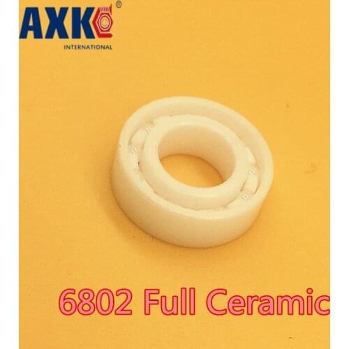 2019 Top Fashion Rodamientos Axk 6802 Full Ceramic Bearing ( 1 Pc ) 15*24*5 Mm Zro2 Material 6802ce All Zirconia Ball Bearings