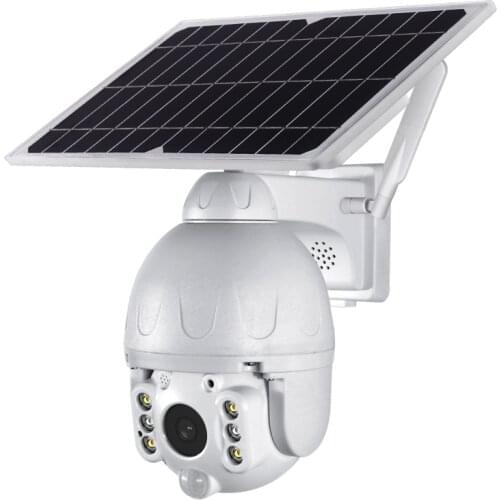 2MP HD Tuya App Motion detection two-way intercom 360 degrees Wifi PTZ Solar Camera