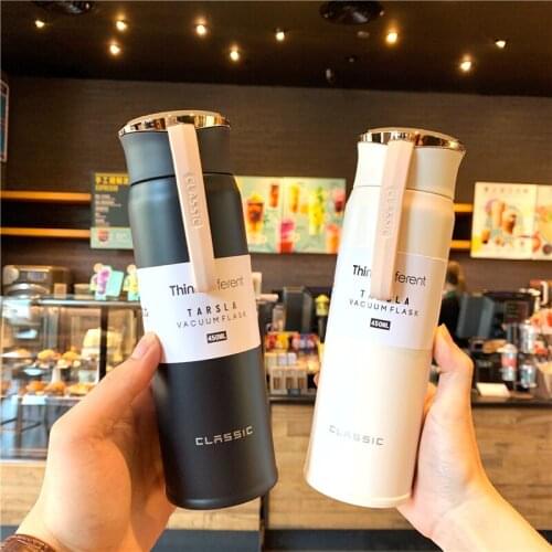 310ML 450ML Creative Art Advanced Water Cup Thermos Portable 304 Stainless Steel Tumbler Gift Cup Coffee Cup