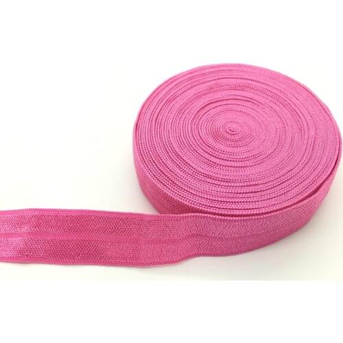 5 Yards 5/8"(15mm) Rose Multirole Fold Over Elastics Spandex Satin Band DIY Lace Sewing Trim