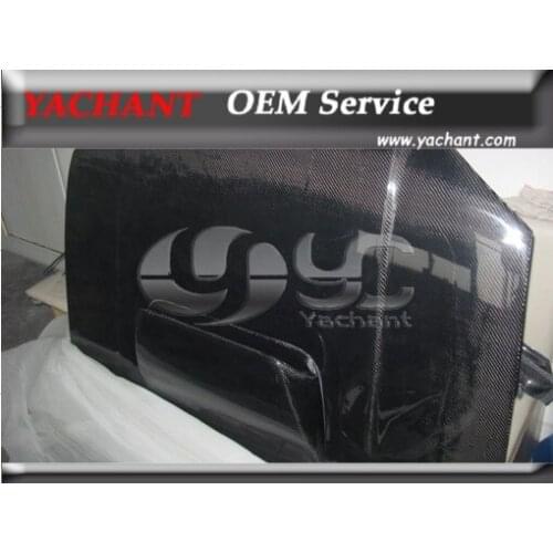 Car-Styling Carbon Fiber Hood With Scoop Fit For 2004-2005 Impreza WRX/STI 8th OEM Style Hood w/ Scoop