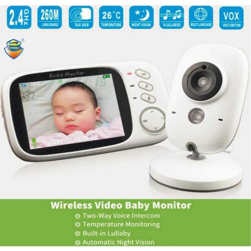 3.2 inch Night Version Camera Wireless Baby Monitor High definition Color Display Security Surveillance 2 way video intercom