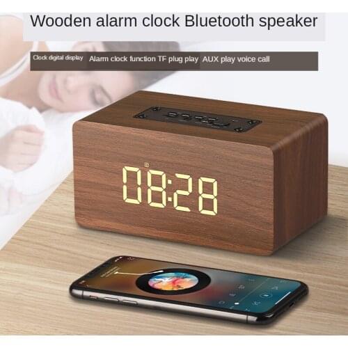 W5C clock desktop mobile phone bluetooth speaker creative alarm clock audio household portable subwoofer