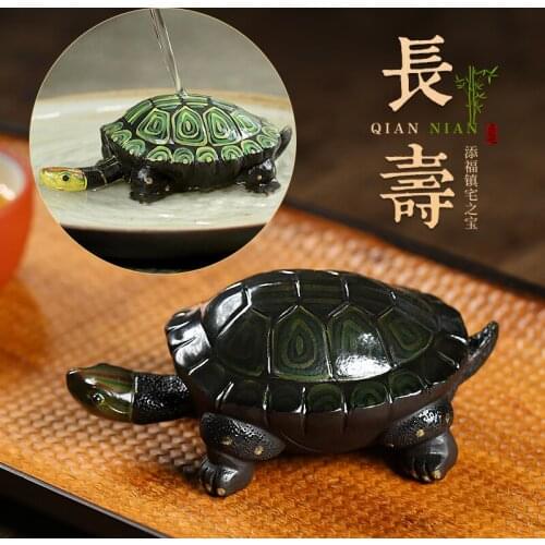 Personality change color play pet boutique tea to keep tea longevity and furnishing articles to another turtle