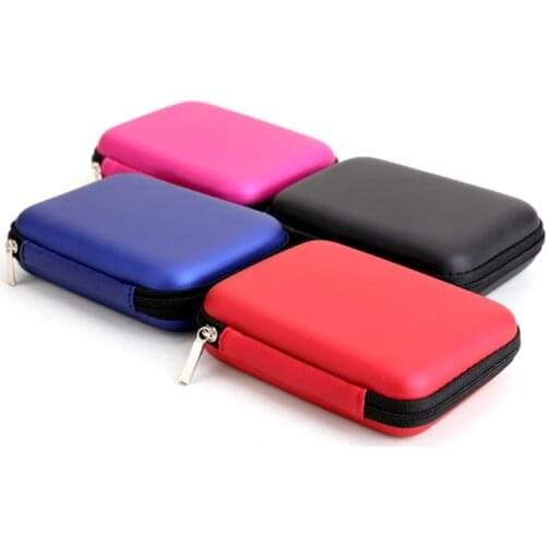 Hard Disk Drive Hand Carry Case Cover Pouch 2.5" inch Power Bank USB Cable Earphones External HDD Protector Bag Enclosure Case
