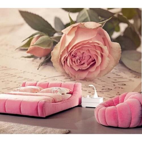 Custom Roses Pink color Flower-bud photo mural wallpapers,living room tv sofa wall bedroom large murals papel de parede