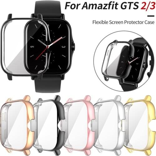 Lightweight Soft TPU Cover for Huami Amazfit GTS 2 2e Watch Case Gts2 Scratch-resistant Shell Screen Protector Slim Bumper