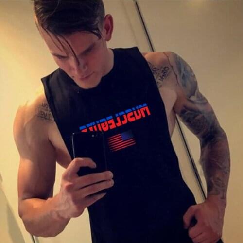 Muscleguys Bodybuilding Tank Tops Men fashion brand clothing mens vest gyms stringer tank fitness man tanktop clothes