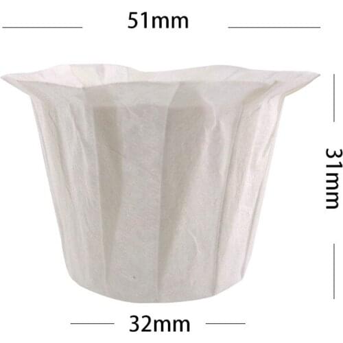 Reusable Refillable Holder K Cup Coffee Filter Cup Disposable Filter Cup Water Purifying Paper Capsule Environmental Easy Clean