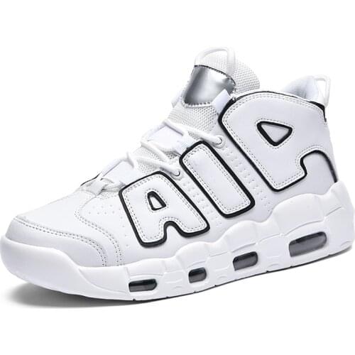 Mens Air Cushion Running Shoes PU Sneakers Comfortable Non-slip Walking Shoes Professional quality Jogging Shoes High Top Shoes