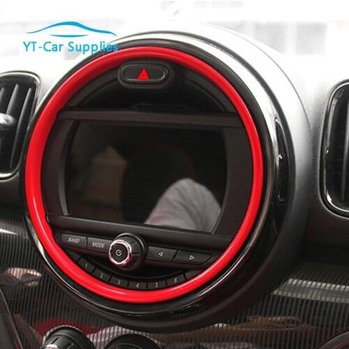 Car Navigation Sticker For BMW MINI F55 F56 F57 Central control Decorative shell instrument panel Cover Modification accessories