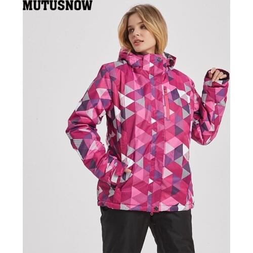 2020 New Winter Camping Hiking Skiing Women Ski Jacket Breathable Sportswear Hooded Female Waterproof Outerwear Snowboard Jacket