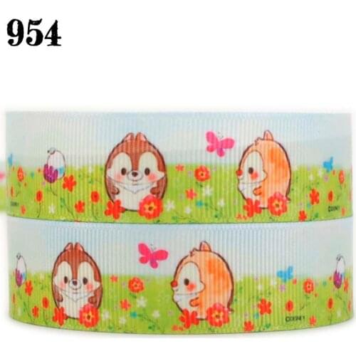 New 7/8 " 22mm Cute cartoon pattern printed grosgrain ribbon DIY Free shipping 954