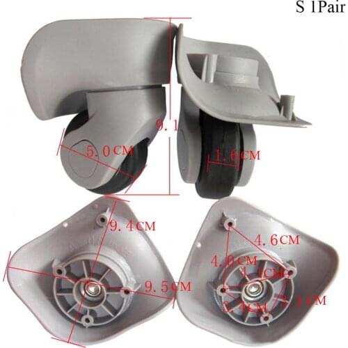 New Portable Luggage Wheels Suitcases Repair Trolley Universal Replacement Rubber Wear-resistant Smooth Luggage Part Accessories