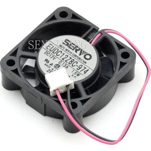 Original EUDC12Z8C-974 DC12V 0.13A 1.5W 40x40x13MM 2Lines Computer Cooling Fan
