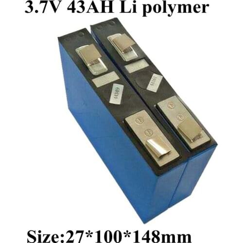 Rechargeable battery 3.7V 40AH real capacity 43ah polymer lithium li ion battery for solar backup power supply solar cell DIY