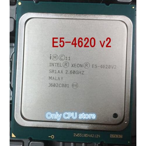 E5-4620V2 Original Intel Xeon E5 4620V2 2.6GHZ 8-Core 20MB SmartCache E5-4620 V2 FCLGA2011 95W E5 4620 V2