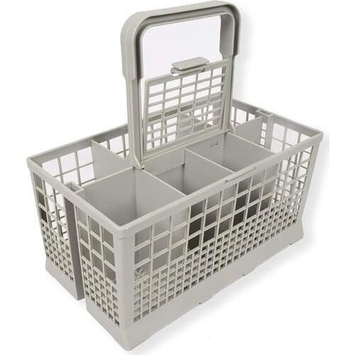 Durable Plastic Universal Cutlery Basket Portable Replacement Dish Storage Container For Dishwashers Easy To Clean