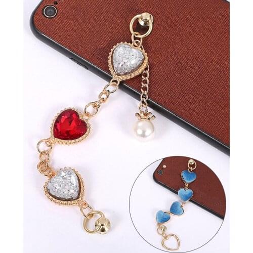 Romantic Heart-shaped Pendant Short Bracelet Charming Womens Love Hand Chain Phone Chains Elegant Ladies Party Jewelry Gift