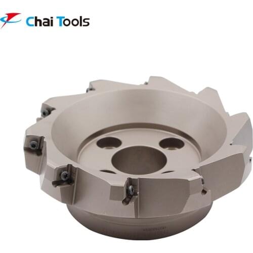TFM75SN 10160-40R-12 75 degree indexable CNC face milling cutter with carbide insert SNKX 1206