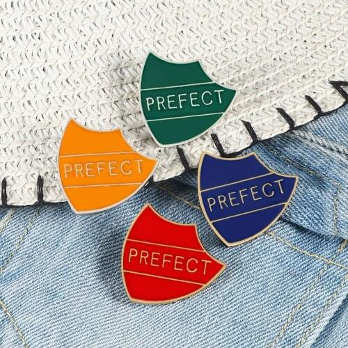 Shield Enamel Pins PERFECT Badge Custom Brooches For Women Men Denim Jackets Bag Lapel Pin Creative Student School Jewelry Gifts