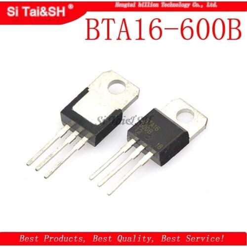 10pcs/lot BTA16-600B TO-220 BTA16-600 TO220 BTA16 600V 16A TRIACS new and original