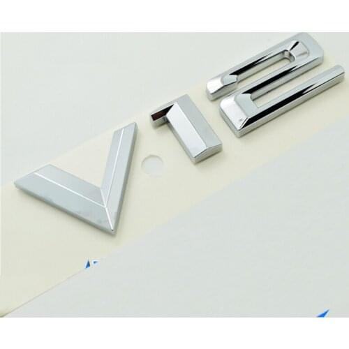 2pcs V12 Car Fender Sticker Emblem For BMW 7 Series 730I 740I 750I 760I