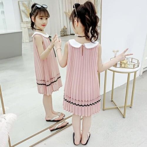 2021 Summer Baby Girl Dress Fashion Kids Clothes for Girl Princess Dresses Toddler Clothing Sleeveless Party Birthday Dress J51