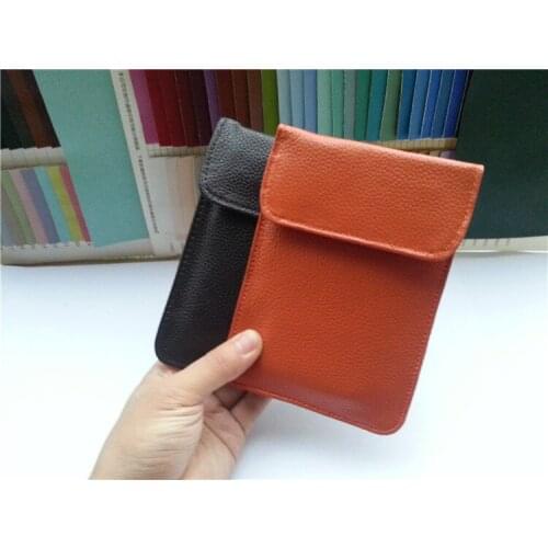 50pcs New Mobile Phone Genuine Leather case RF Signal Blocker Radiation Shield Case Bag Pouch for iphone 5 5c 5s 6 6s 6 7 puls