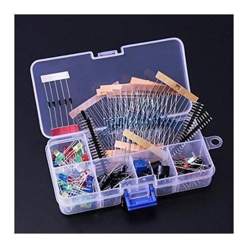 E33 Electronics Component Basic Starter Kit w/ Precision Potentiometer, buzzer, capacitor compatible with UNO, MEGA25