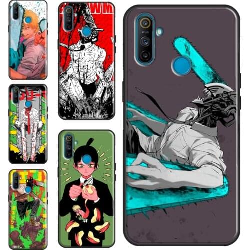 Chainsaw Man Anime For OnePlus 9 8 Pro 7 Nord 9R 8T Case Cover For Realme 8 Pro 7 6 Q3 C3 C11 C15 C21 GT Neo