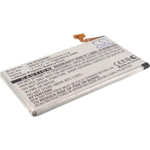 CS 1700mAh/6.29Wh battery for HTC A620, A620e, A620t, PM59100, Windows Phone 8S 35H00204-01M, BM59100