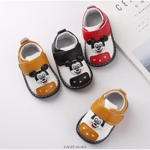 Disney Childrens Non-slip Soft Bottom Boy Girl Baby Sandals Beach Shoes Cartoon Minnie Mickey EVA Baby Toddler Sandals