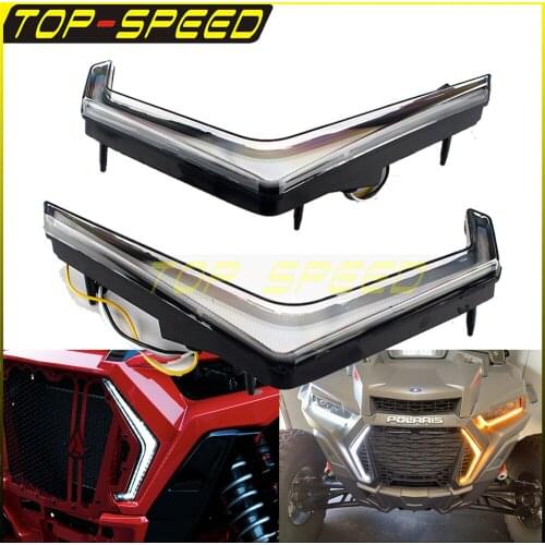 For RZR Fang Front LED Lights With Amber Turn Signal Brake Light For Polaris 2019 RZR XP TURBO S TURBO 4 XP 4 1000 XP 1000