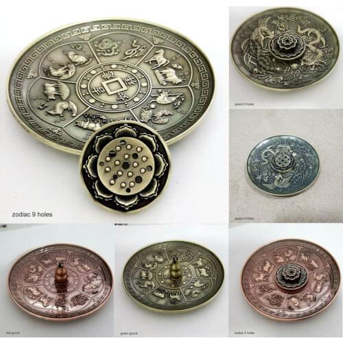 Dragon Pattern Incense Burners Zinc Alloy Incense Stick Burner Holder Furnace Incense Base Candle Aromatherapy Home Garden Decor