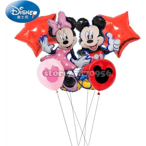 Minnie Balloons Mickey Mouse Birthday Party Decorations Baby Shower Decor Kids Party Mickey Balloon Air Globos